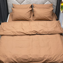 Комплект постельного белья, бязь, однотонный коричневый 1041BM