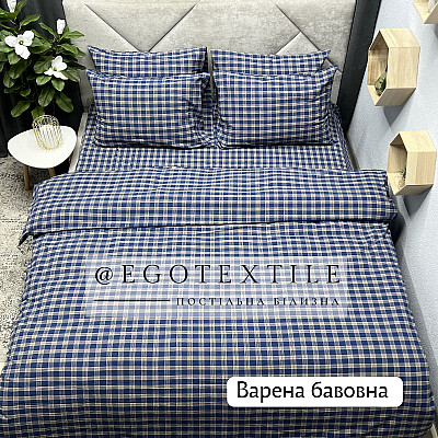 Комплект постільної білизни, колір №47, варена бавовна, арт.639B
