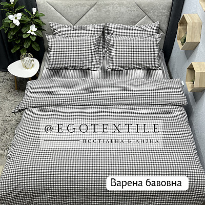 Комплект постільної білизни, колір №64, варена бавовна, арт.647B