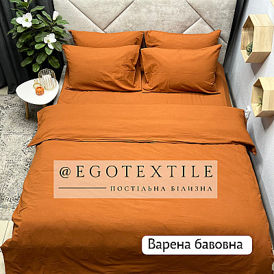 Комплект постільної білизни, 11084-1каракотовий, варена бавовна, арт.664B Комплект постільної білизни, 11084-1каракотовий, варена бавовна, арт.664B