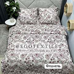 Комплект постільної білизни, 7275/8 бордові квіти, фланель, арт.955FL Комплект постільної білизни, 7275/8 бордові квіти, фланель, арт.955FL