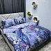 Комплект постельного белья, LUX Digital Sateen, фиолетовый с цветами undefined 501S