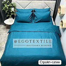 Комплект постільної білизни, страйп-сатин, 9102SF